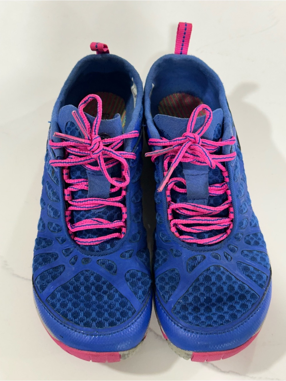 Merrell Women's Blue Athletic Shoes with Pink Accents